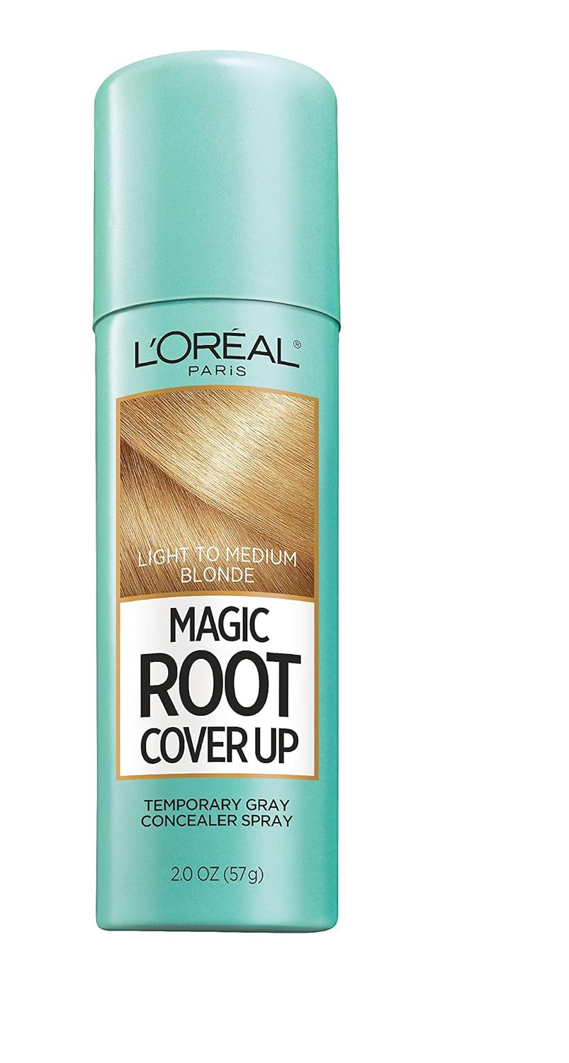 Root Cover up Temporary Gray Concealer Spray, Hair Color Spray with Filling & Thickening Coverage, Dark Brown, Packaging May Vary