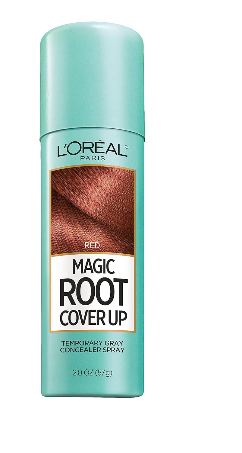 Root Cover up Temporary Gray Concealer Spray, Hair Color Spray with Filling & Thickening Coverage, Dark Brown, Packaging May Vary