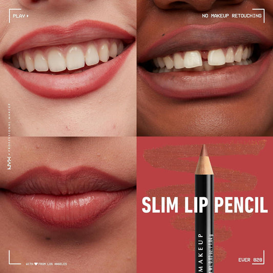 Slim Lip Pencil, Long-Lasting Creamy Lip Liner - Ever