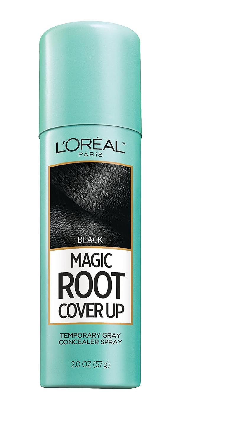 Root Cover up Temporary Gray Concealer Spray, Hair Color Spray with Filling & Thickening Coverage, Dark Brown, Packaging May Vary