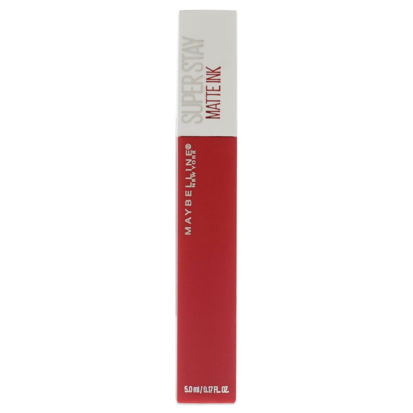 Super Stay Matte Ink Liquid Lipstick Makeup, Long Lasting High Impact Color, up to 16H Wear, Exhilarator, Ruby Red, 1 Count, Packaging May Vary