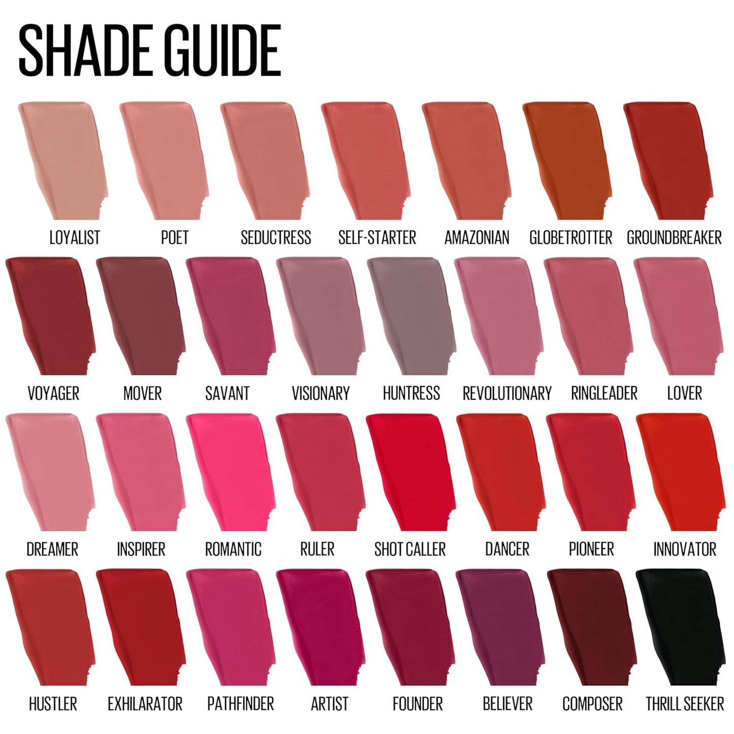 Super Stay Matte Ink Liquid Lipstick Makeup, Long Lasting High Impact Color, up to 16H Wear, Exhilarator, Ruby Red, 1 Count, Packaging May Vary