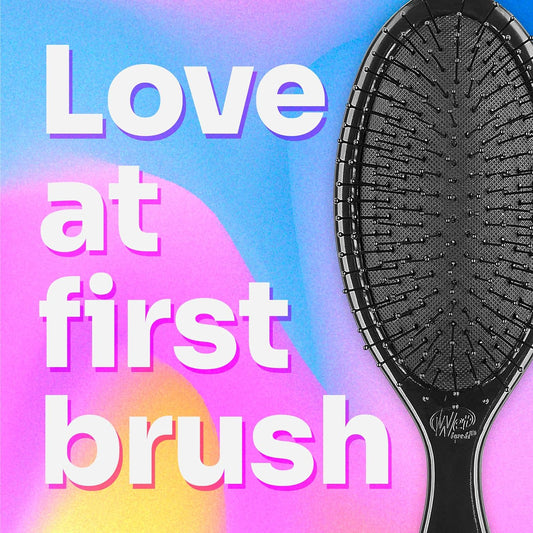 Original Detangling Hair Brush, Classic Black - Ultra-Soft Intelliflex Bristles - Detangler Brush Glide through Tangles with Ease for All Hair Types - for Women, Men, Wet & Dry Hair