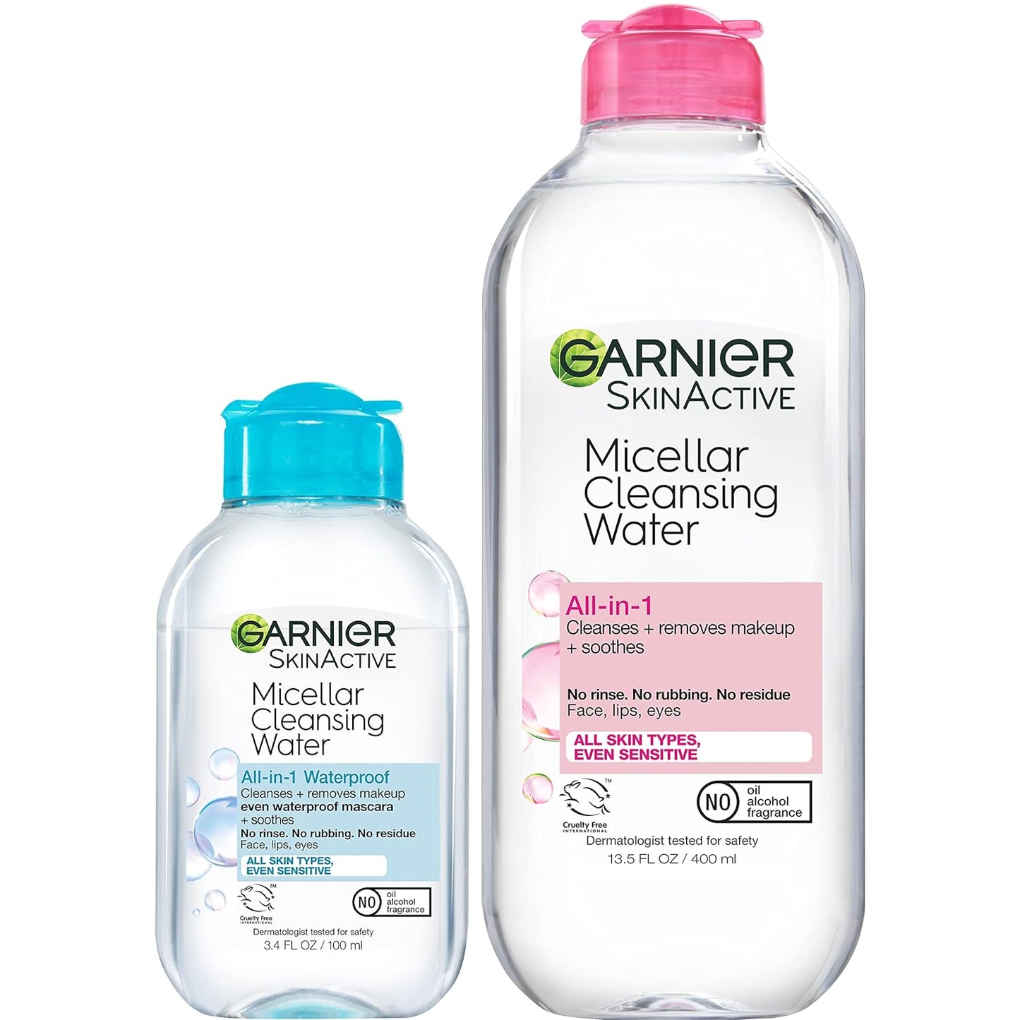 Micellar Water, Hydrating Facial Cleanser & Makeup Remover, Suitable for Sensitive Skin, Vegan, Cruelty Free, 13.5 Fl Oz (400Ml), 1 Count