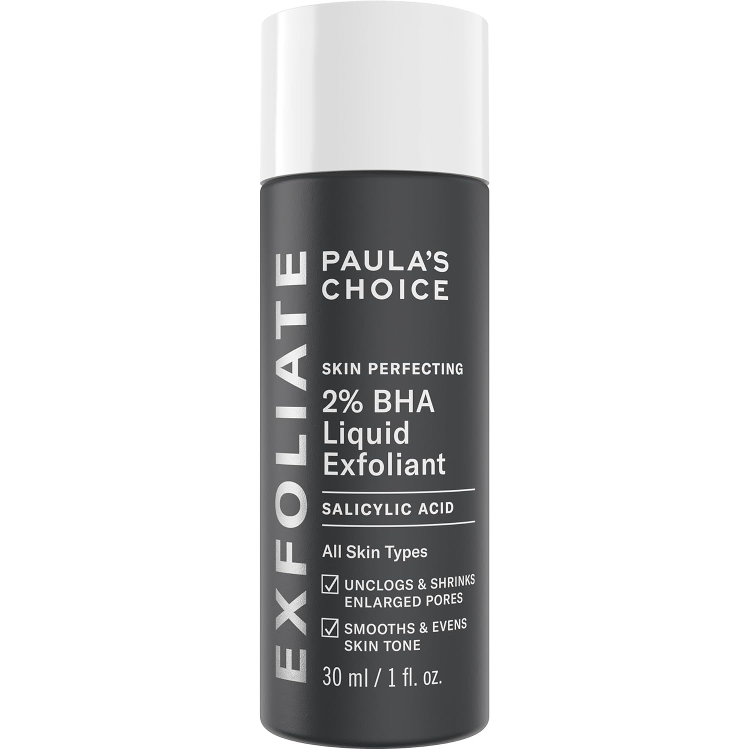 SKIN PERFECTING 2% BHA Liquid Salicylic Acid Exfoliant-Facial Exfoliant for Blackheads, Enlarged Pores, Wrinkles & Fine Lines