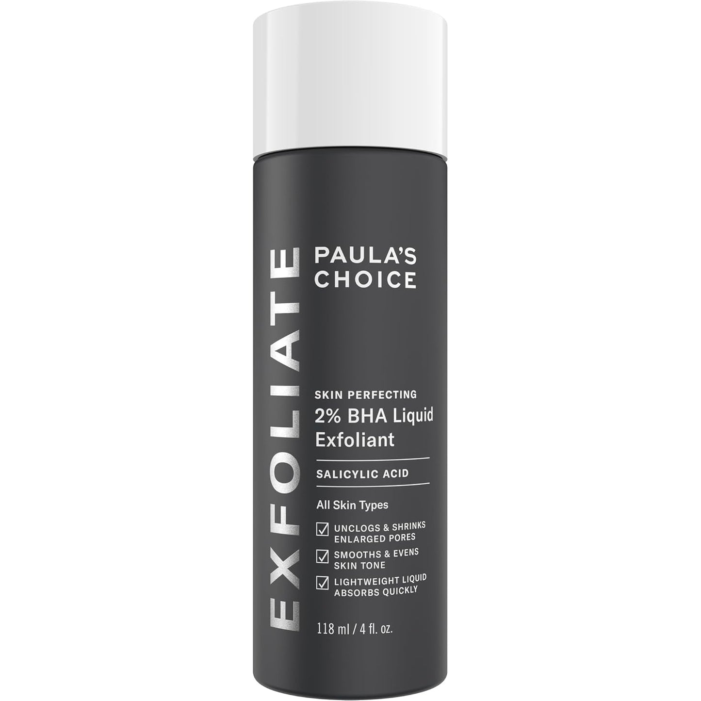 SKIN PERFECTING 2% BHA Liquid Salicylic Acid Exfoliant-Facial Exfoliant for Blackheads, Enlarged Pores, Wrinkles & Fine Lines